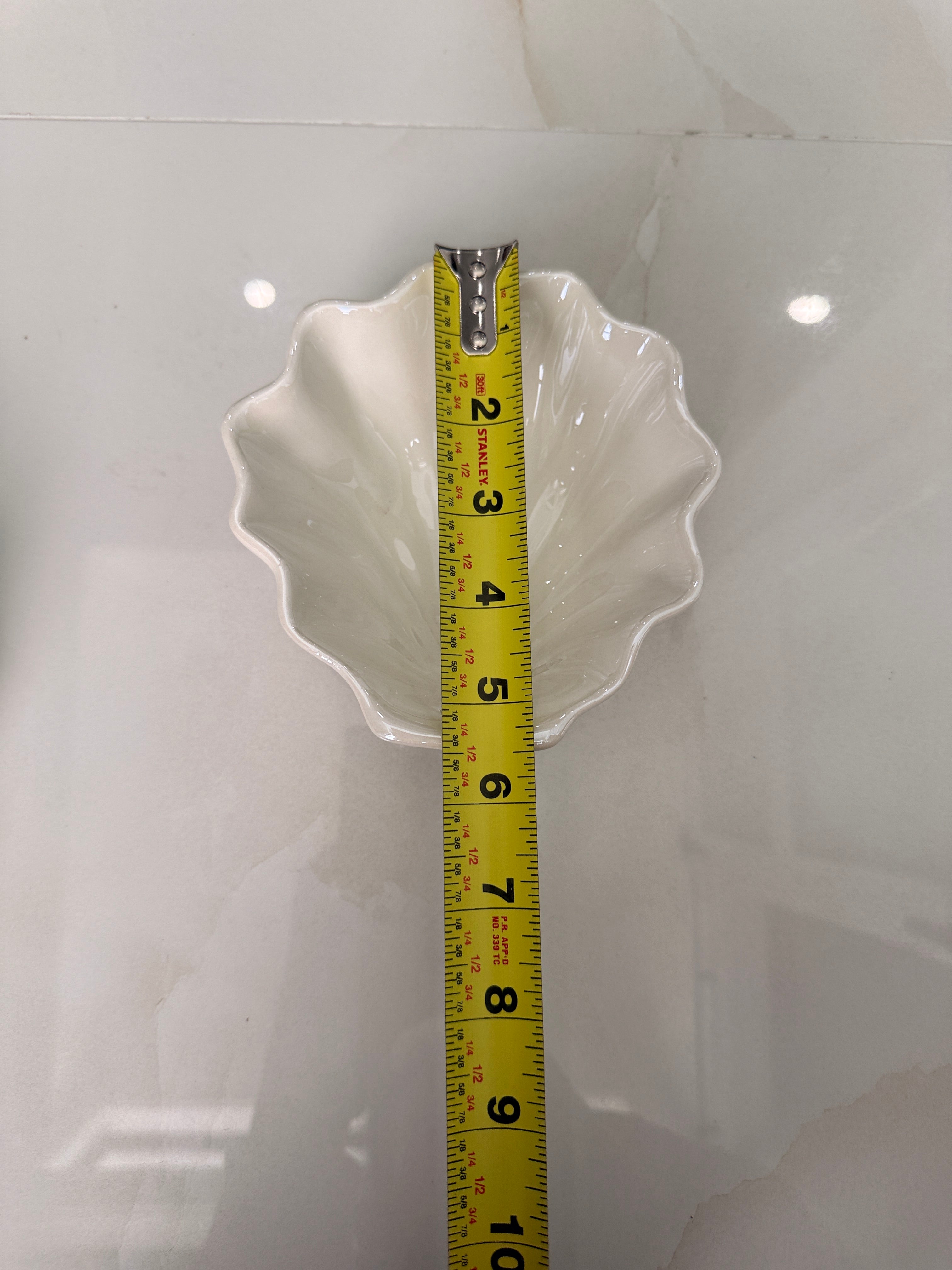 Shell Jewelry Bowl White Set of 2