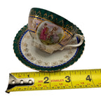 Tiny Bone China Tea Cup & Plate Germany Collectors 2 Piece