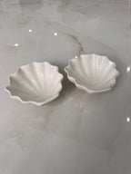 Shell Jewelry Bowl White Set of 2