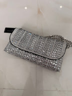 Gem Glam Girl Clutch Silver