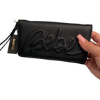 Risen Black Bebe Trifold Wallet