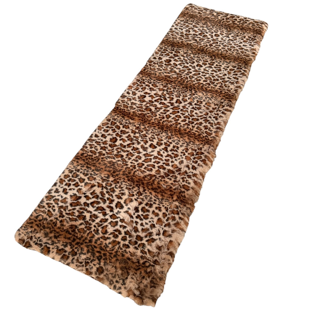 Leopard Fux Rug Soft 21x71 inches