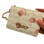 Very Strawberry Juicy Couture Card Holder Gold Keychain
