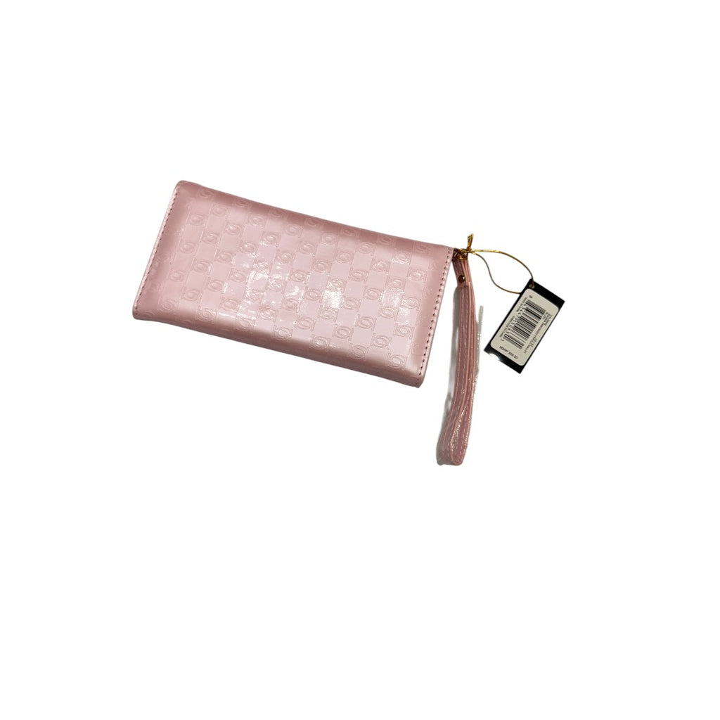Trifold Baby Pink & Gold BeBe Brand Wallet