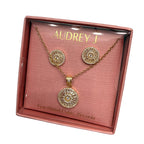 Gold Elegance Necklace & Earrings Set