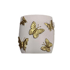 Gold Butterfly Makeup Brush Holders Bathroom Holders 3 Piece Set