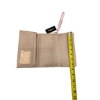 Trifold Baby Pink & Gold BeBe Brand Wallet