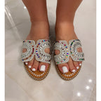 Retro Dazzled Gem Sandals Size 8