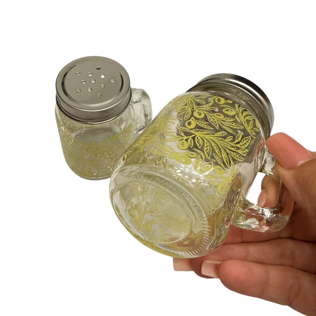 Mini Mason Jar Salt & Pepper Shaker Set