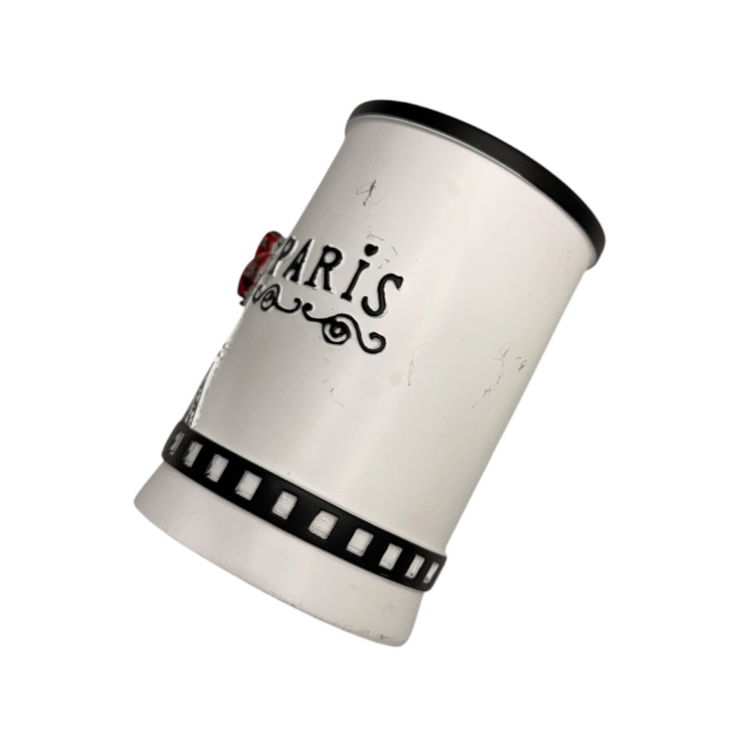 Paris Red Rose Make Brush Holders Bathroom Holders 2 Piece Set