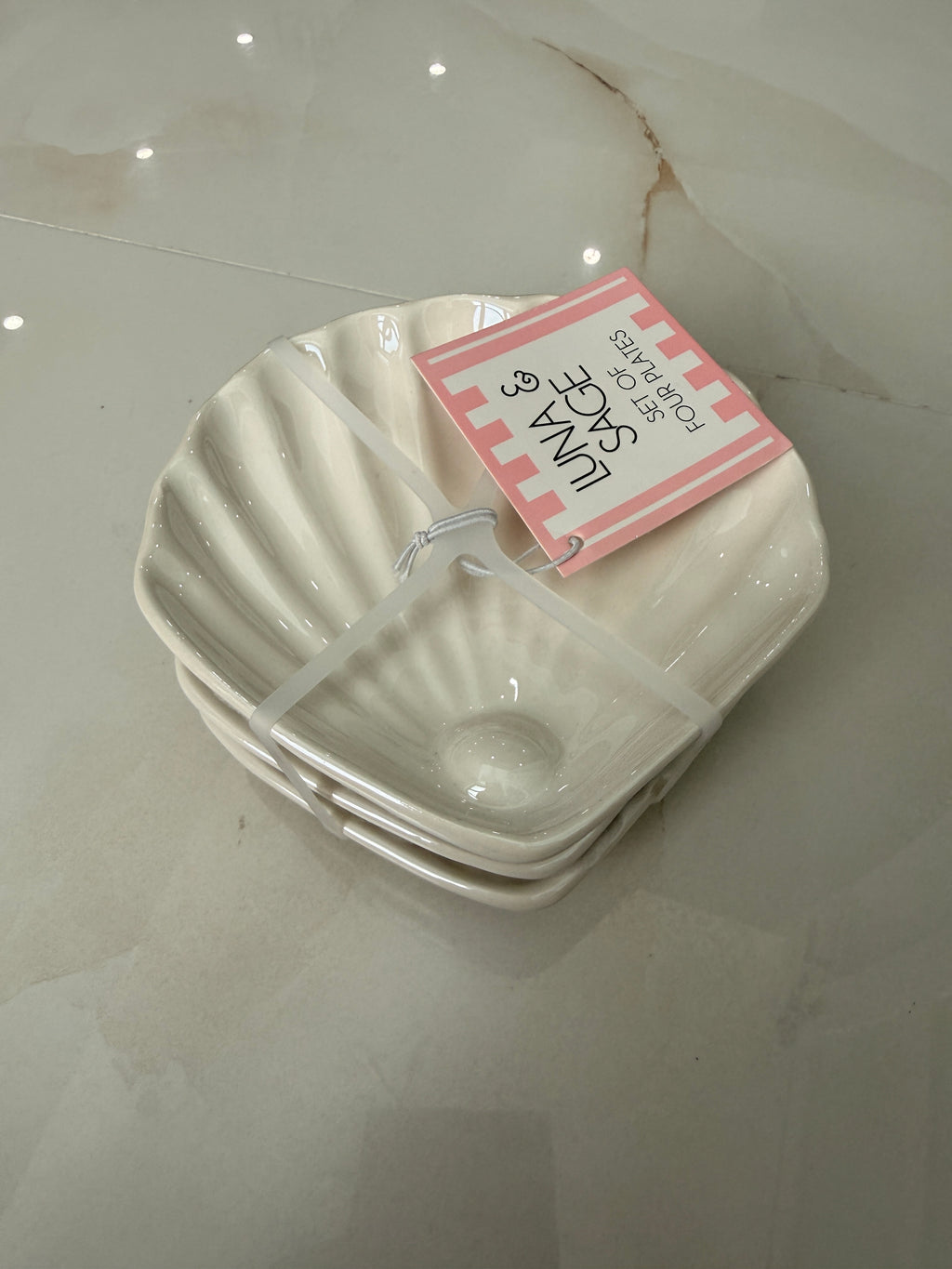 Shelly Shell Jewelry Dish Set of 4