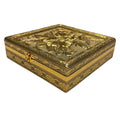 Gold Beauty Flower Keepsake Box Jewelry Box