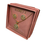 Gold Elegance Necklace & Earrings Set