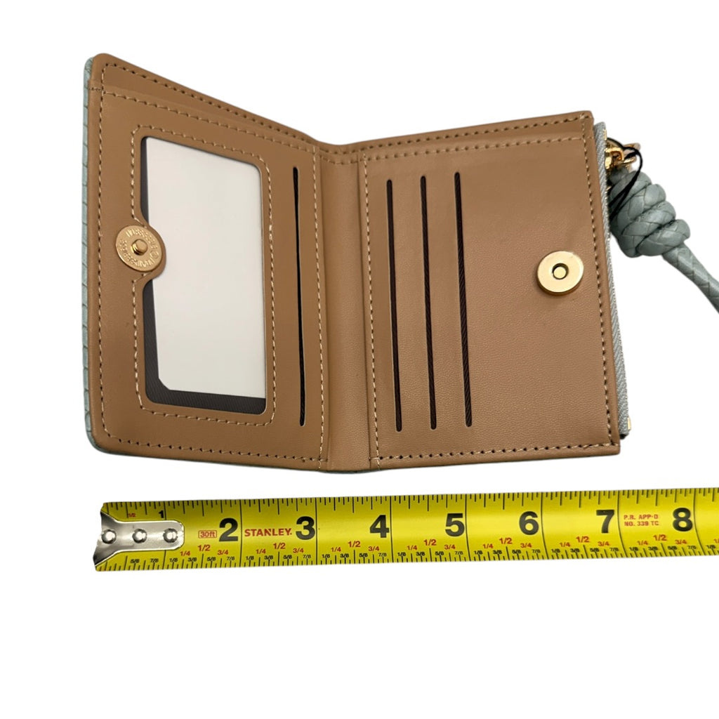 Light Teal Woven Wallet & Card Holder