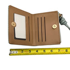 Light Teal Woven Wallet & Card Holder