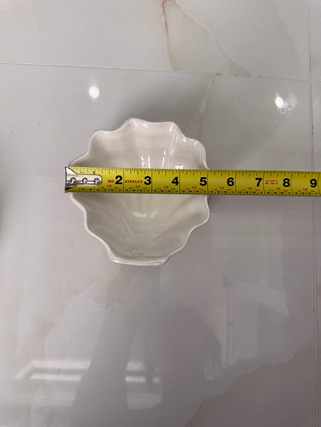 Shell Jewelry Bowl White Set of 2