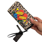 Ed Hardy Black Animal Print Enteral Love Wallet
