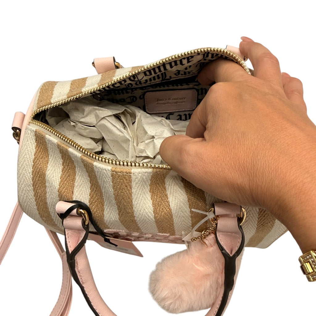 Pink & Tan I’m So Adorable Juicy Couture Handbag