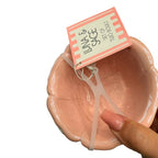 Hand Painted Pink Jewelry Makeup Bathroom Vanity Flower Bowls Set of 2