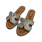 Retro Dazzled Gem Sandals Size 8