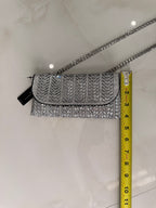 Gem Glam Girl Clutch Silver
