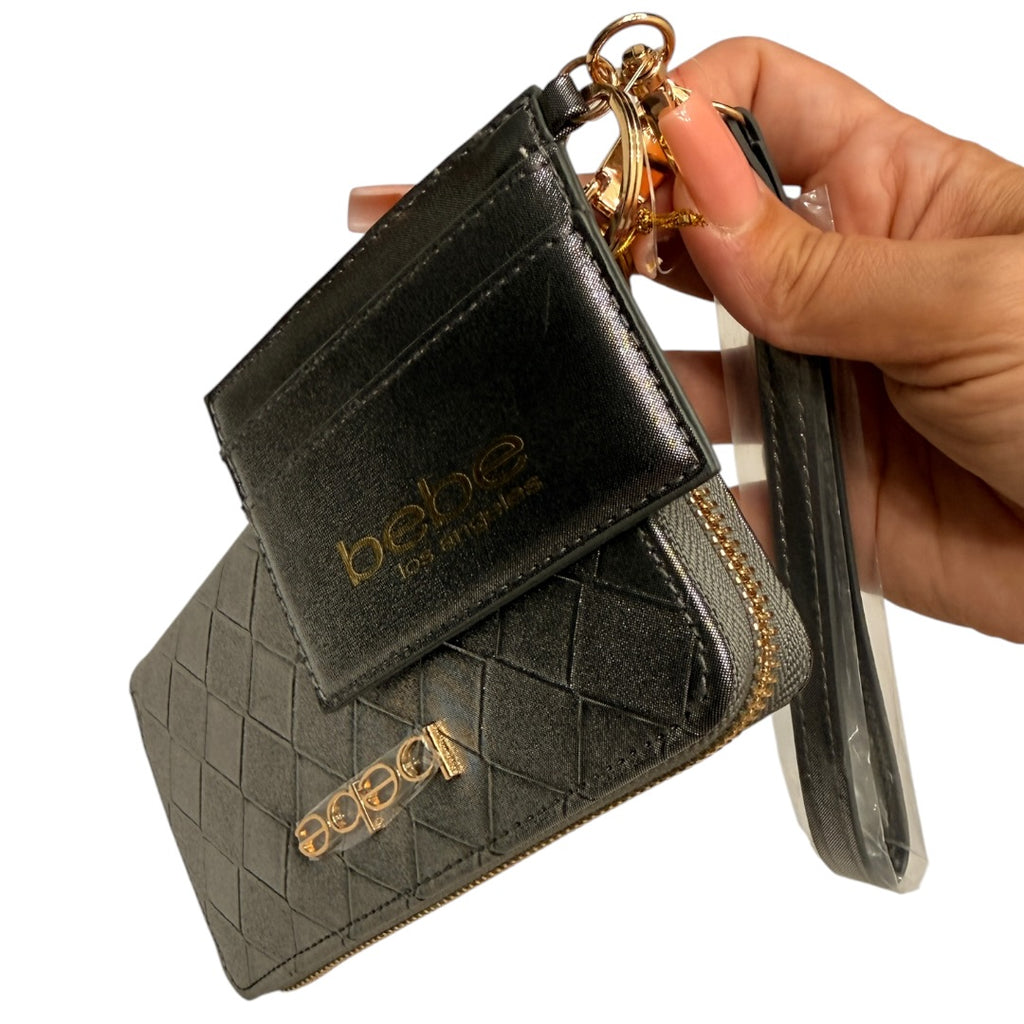 Space Gray Shimmer BeBe Wallet with Cardholder