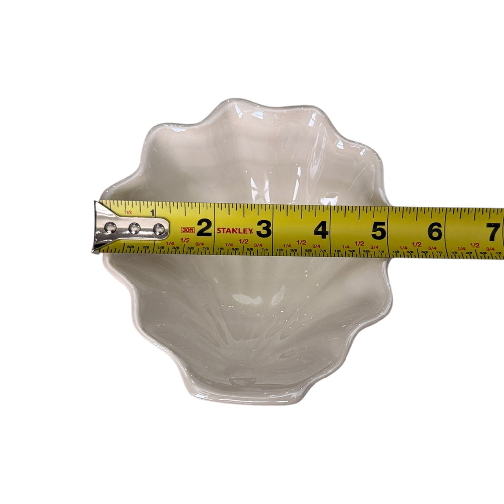 Shell Jewelry Bowl White Set of 2