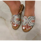 Retro Dazzled Gem Sandals Size 8