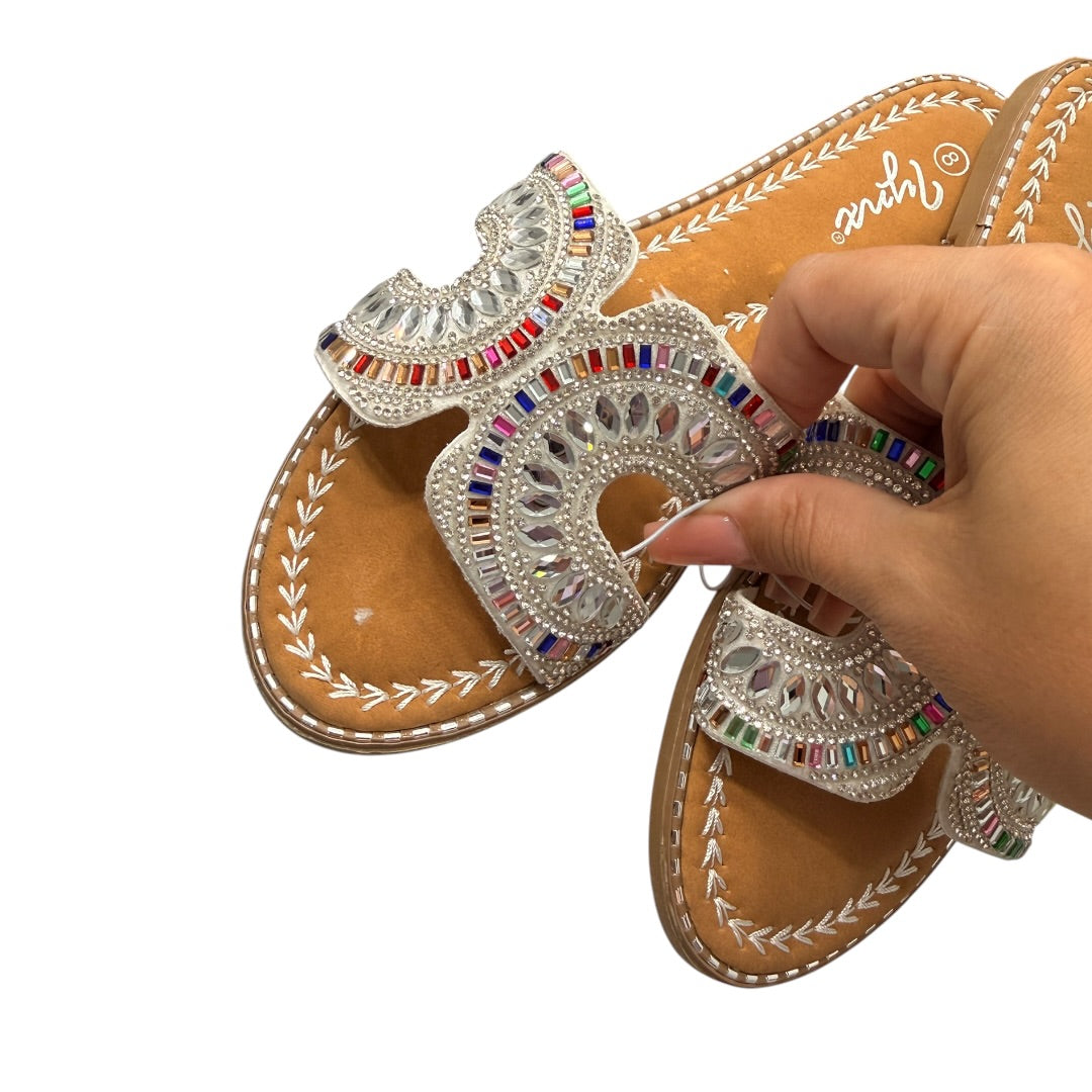 Retro Dazzled Gem Sandals Size 8