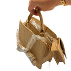 Tan Bebe Handbag with Change Purse Crossbody Bag & Single Handle