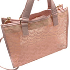 Juicy Culture Adore Baby Pink Mesh Handbag