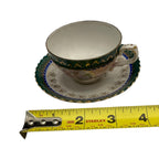 Tiny Bone China Tea Cup & Plate Germany Collectors 2 Piece
