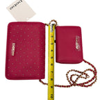 Pink & Gold Bead BeBe Purse Crossbody with Wallet