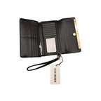 Steve Madden Flower Wallet Black & Gold
