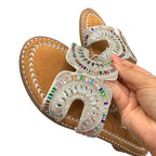Retro Dazzled Gem Sandals Size 8