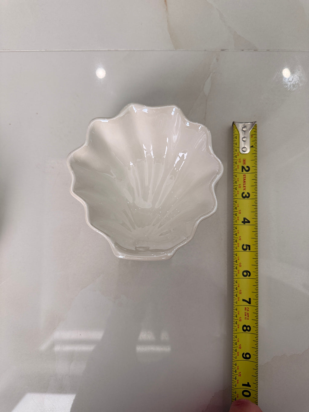 Shell Jewelry Bowl White Set of 2