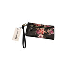 Steve Madden Flower Wallet Black & Gold
