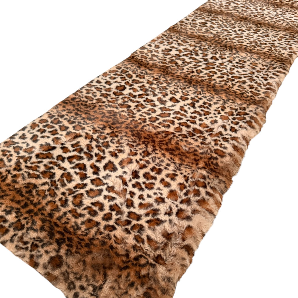 Leopard Fux Rug Soft 21x71 inches
