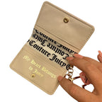 Very Strawberry Juicy Couture Card Holder Gold Keychain
