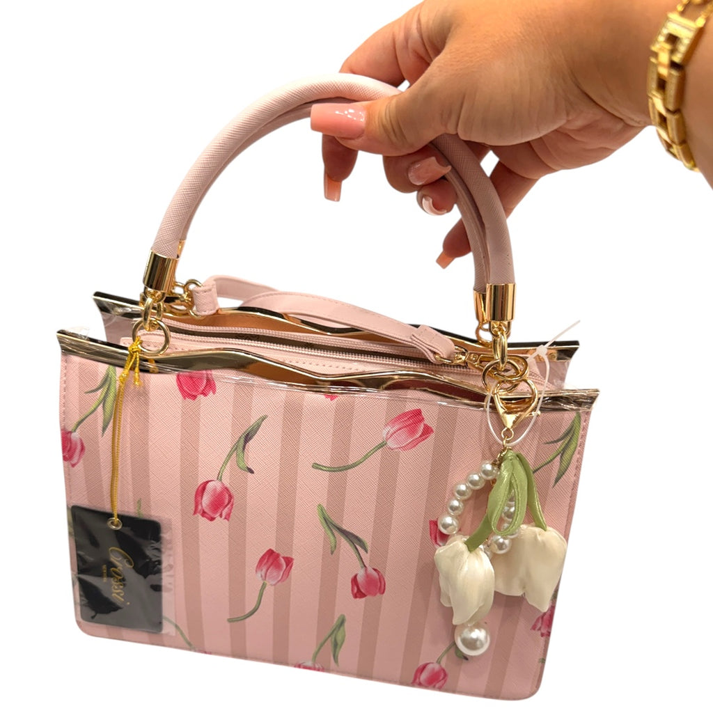 Tulip Too Cute Handbag with Keychain