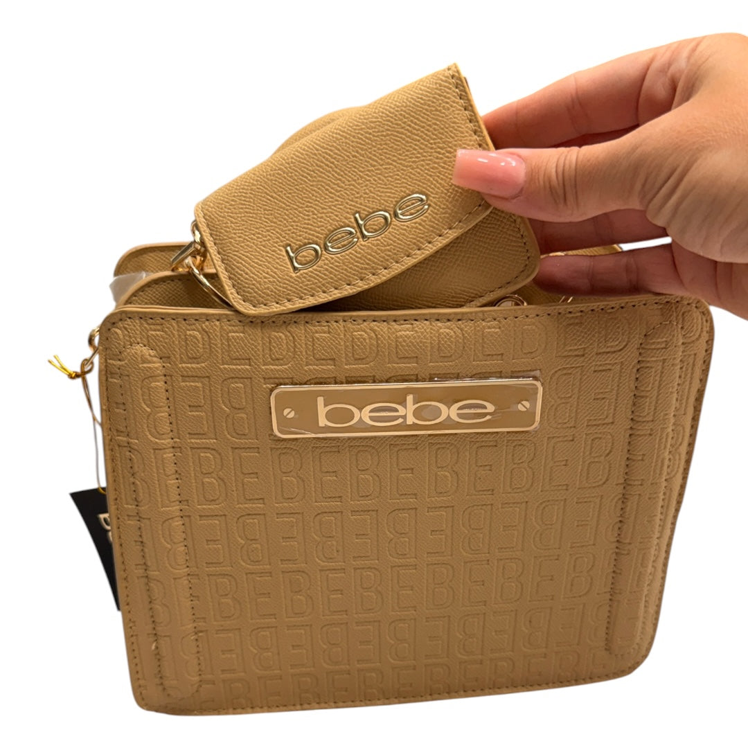 Tan Bebe Handbag with Change Purse Crossbody Bag & Single Handle