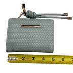 Light Teal Woven Wallet & Card Holder