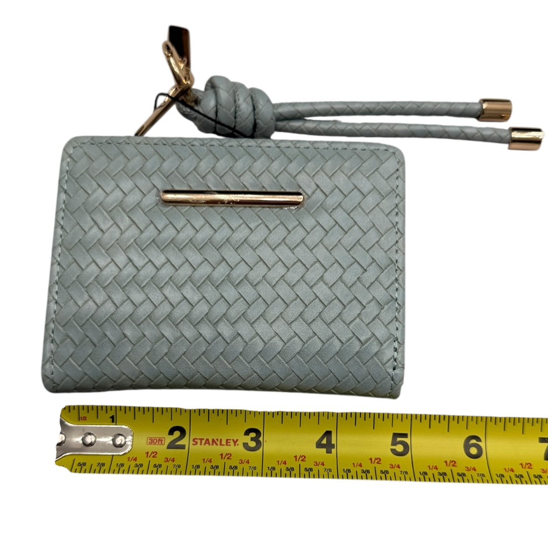 Light Teal Woven Wallet & Card Holder