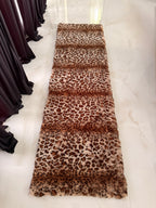 Leopard Fux Rug Soft 21x71 inches