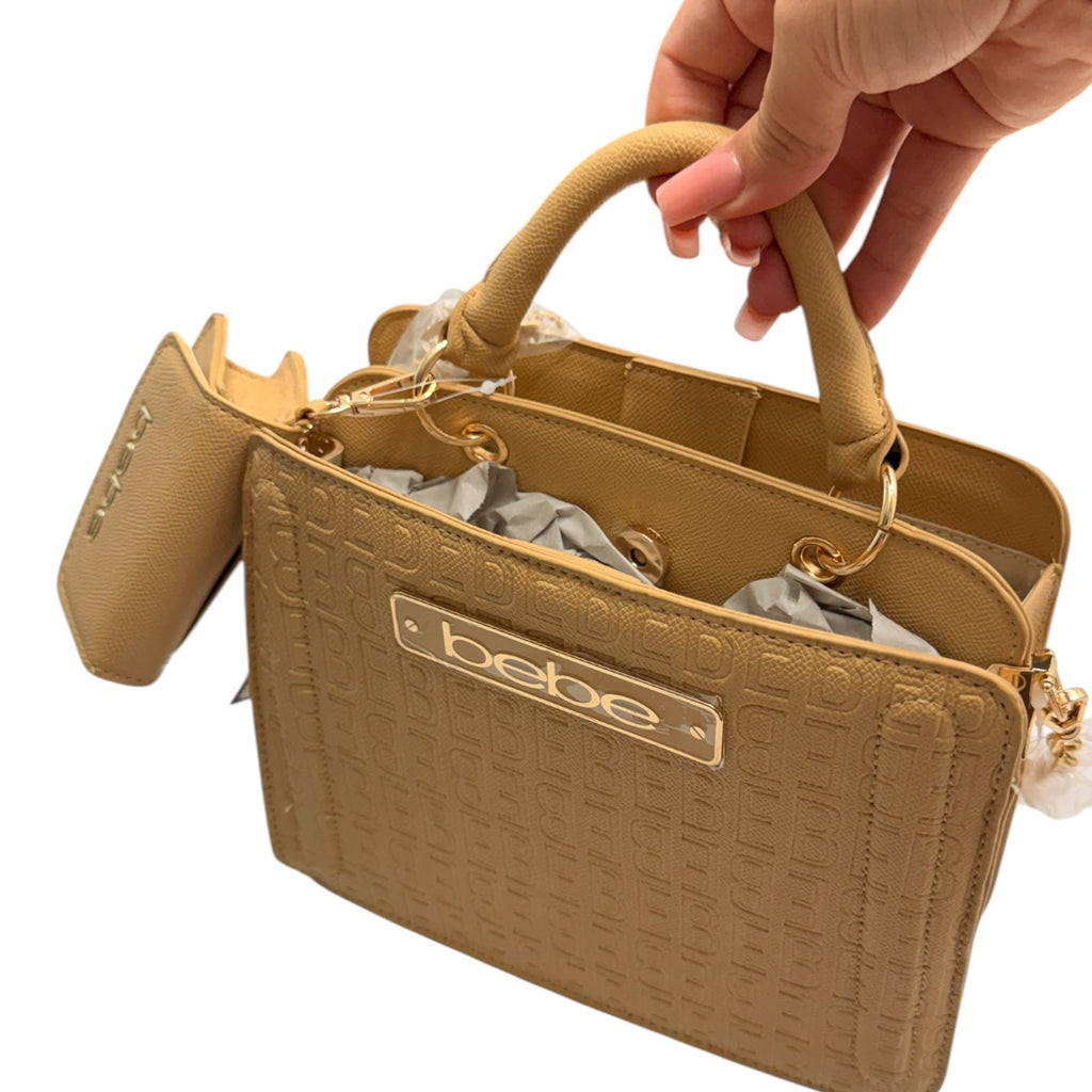 Tan Bebe Handbag with Change Purse Crossbody Bag & Single Handle