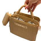 Tan Bebe Handbag with Change Purse Crossbody Bag & Single Handle