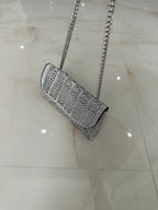 Gem Glam Girl Clutch Silver