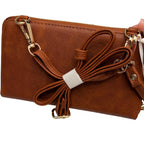 Western Floral Brown Crossbody Handbag