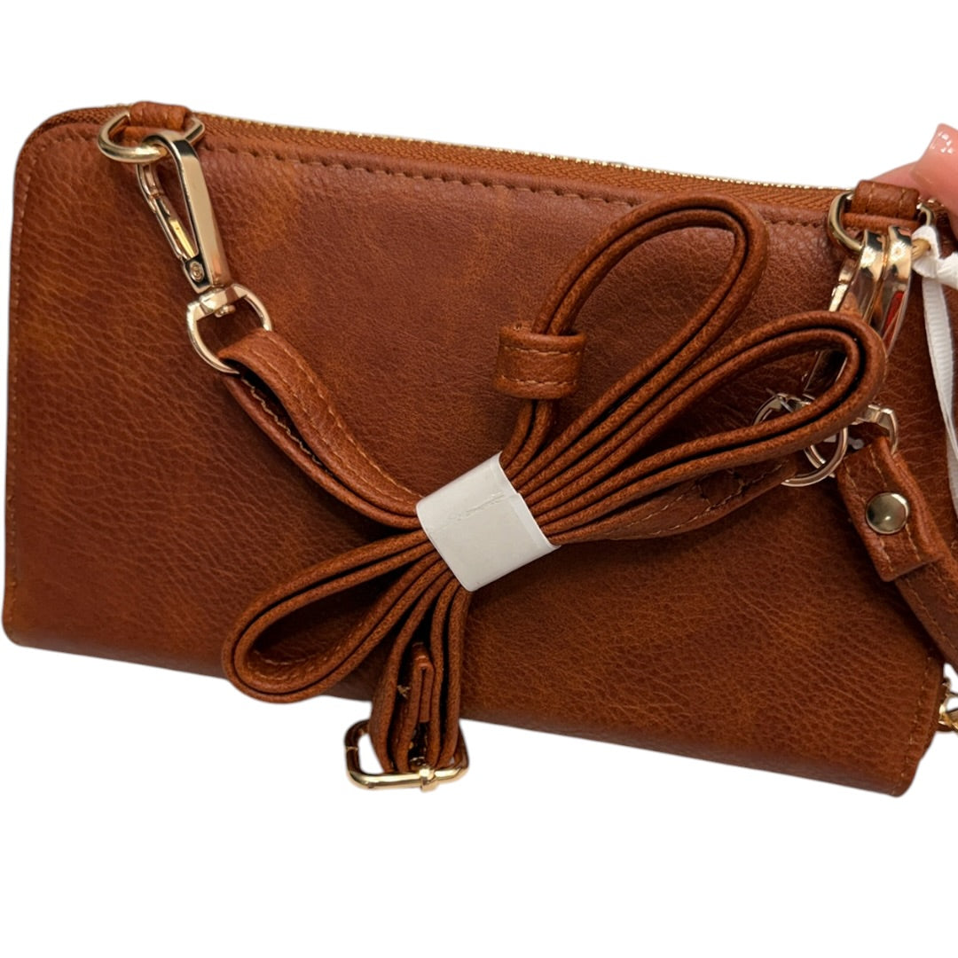 Western Floral Brown Crossbody Handbag