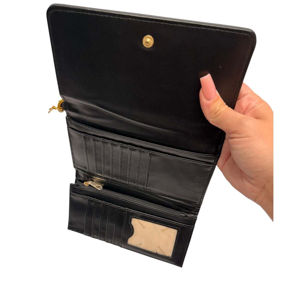 Risen Black Bebe Trifold Wallet